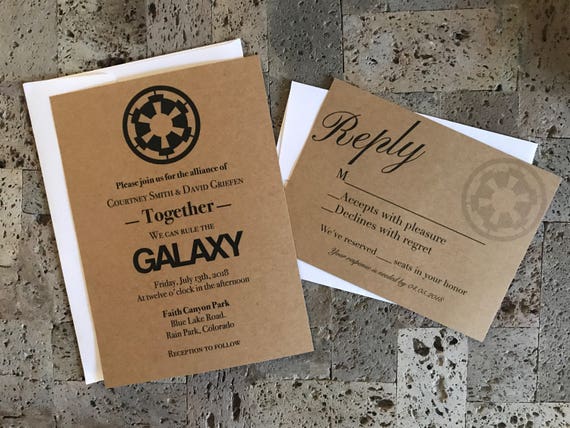 Star Wars Themed Wedding Invitations 4