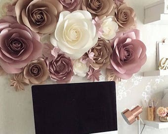 Items Similar To Paper Flowers Wall Decor Giant Items Similar To Paper Flowers Wall Decor Giant