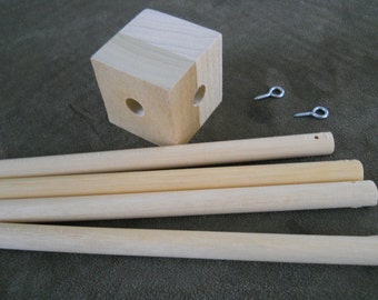 Baby Mobile, wood frame, crib mobile, mobile frame, DIY, Listing is for one frame-DIY Frame KIT