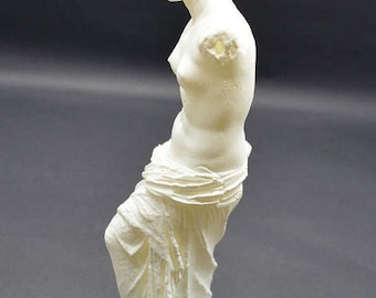 Aphrodite of Milos (Venus De Milo) Resin 3D Printed Statue from Louvre Museum in Paris