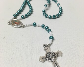 Green Our Lady of Guadalupe Catholic Rosary
