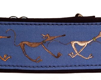 Nellie Doodles in Blue Martingale Collar-