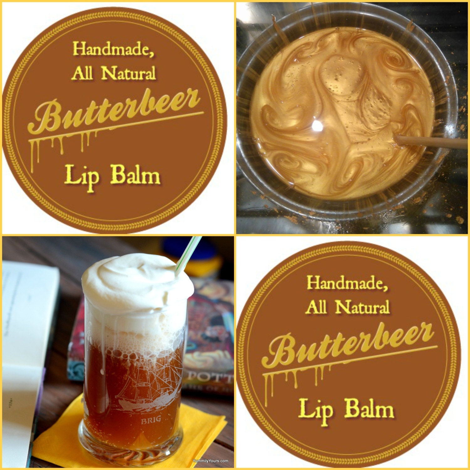 Butterbeer balm vegan and all natural Harry Potter lip balm