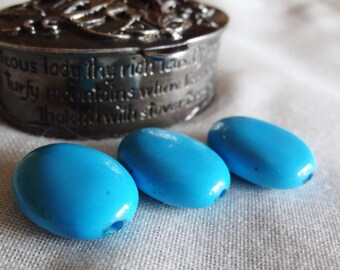 Lot 5 turquoise beads