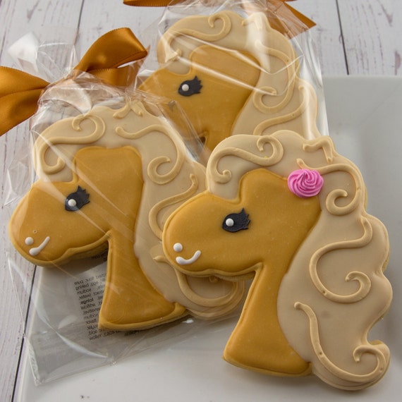 Horse Cookie Pony Cookies 12 Decorated Sugar Cookie Favors