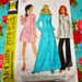McCall's Sewing Pattern - Woman's Robe in three lengths and Pants - size 8 bust 31 1/2" - 1969 - mpn 2173 - used and missing 1 piece