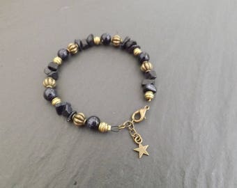 Bracelet "Milky" blue sand stone
