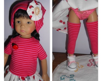 Doll clothes Little darlings Dianna Effner, 33cm 14 "- Ladybug outfit