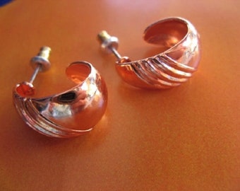Copper Hoop Earrings C6981DO - 3/4 of an inch in diameter