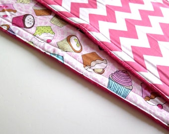 Burp cloths, pink baby burp cloths, girl burp cloths, set of 2, baby shower gift