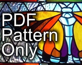 PATTERN for Monarch Butterfly Stained Glass