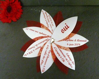 Set of 60 with envelope original wedding invitations
