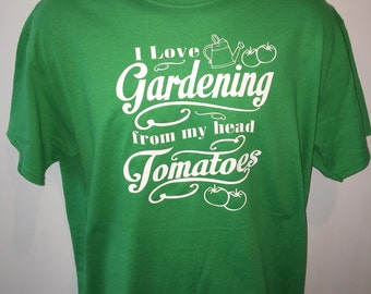 I love gardening from my head tomatoes SVG Cutting File Summer