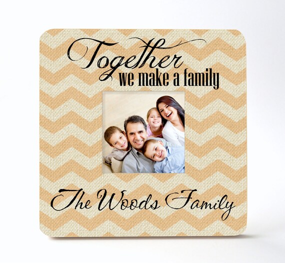 Personalized Picture Frame Together We Make A Family 8x8 Frame
