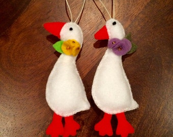 Handgemachte Fel Gans Ornament