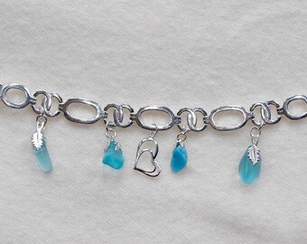Turquoise river glass