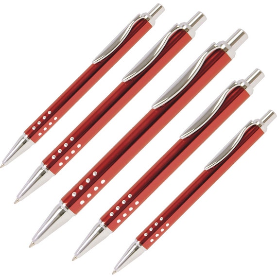 Arc Red Promotional Ballpoint Pens Set of 5 RED Pens
