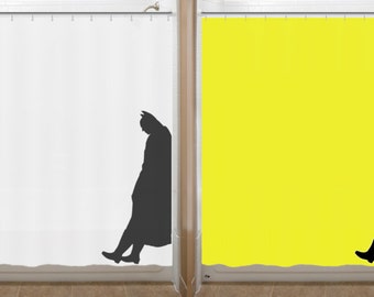 Batman comienza la cortina de ducha logo palo hombre baño