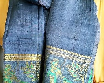 Handmade Pure Silk Neck and Head Scarf