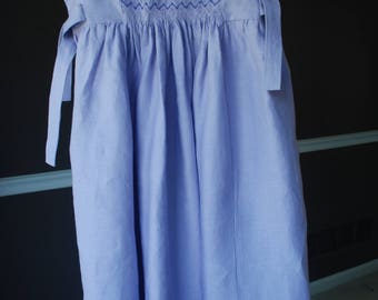 Lavender girls' smocked dress with beads "Sisterhood"