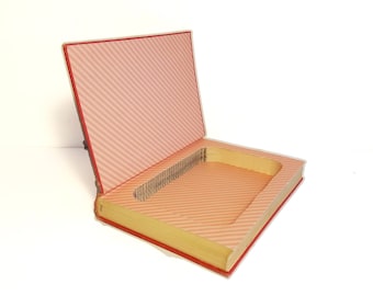Hollow Book Safe Its All in the Game vintage Cloth Bound Secret Compartment Hidden Security Box