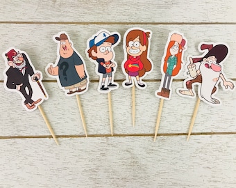 Gravity Falls Cupcake Toppers