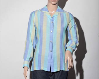 "Sean" T40 60s striped shirt