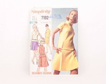 1960s Simplicity 7192 // misses' two piece dress