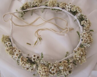 Hair crown real flowers