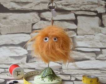 Fred the Mini Monster fur keyring