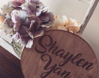 Cherry Blossom Themed Kid's Room Plaque