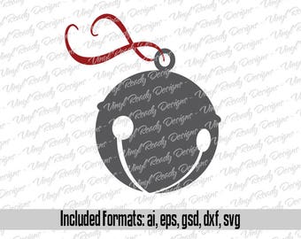 Sleigh Bell - Christmas Vector Art - Svg Eps Ai Gsd Dxf Download