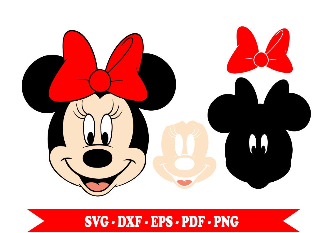 Disney Minnie Mouse svg svg in sheets svg eps pdf dxf