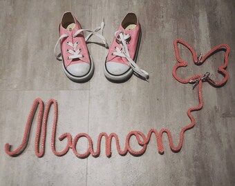 Name of knitting with butterfly shape