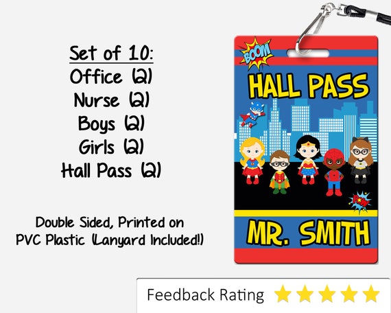 classroom hall pass