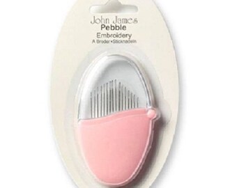 John James Pebble Embroidery Hand Sewing Needles-, size 5/10 , embroidery needles, sewing needles, cross stitch needles, tapestry needles