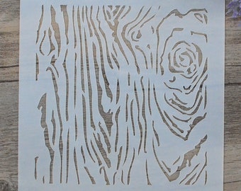 5x5 Wood Grain Stencil