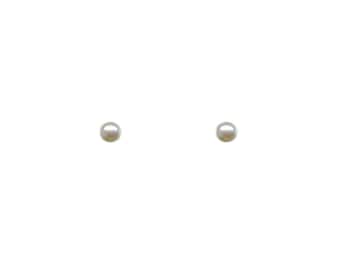 5 mm white fresh water pearl studs