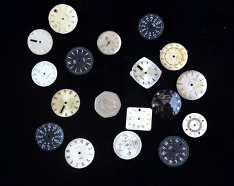 18 vintage watch faces for steampunk or craft projects