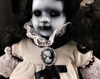 Myra 12" OOAK Porcelain Horror Doll