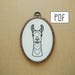 PDF pattern - PDF pattern - Llama with Tassel Accessories Hand Embroidery Pattern (PDF pattern - modern embroidery pattern)