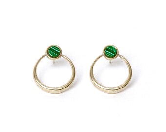 Shu Stud Earrings - Brass