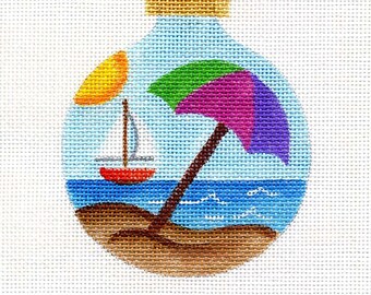 Beach Needlepoint Ornament - Jody Designs B89