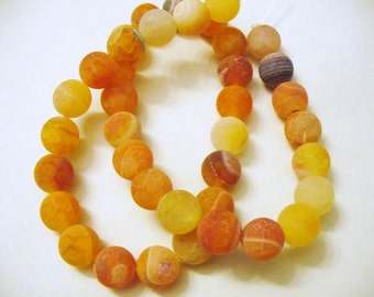 Fire Agate Beads Gemstone Round 10mm