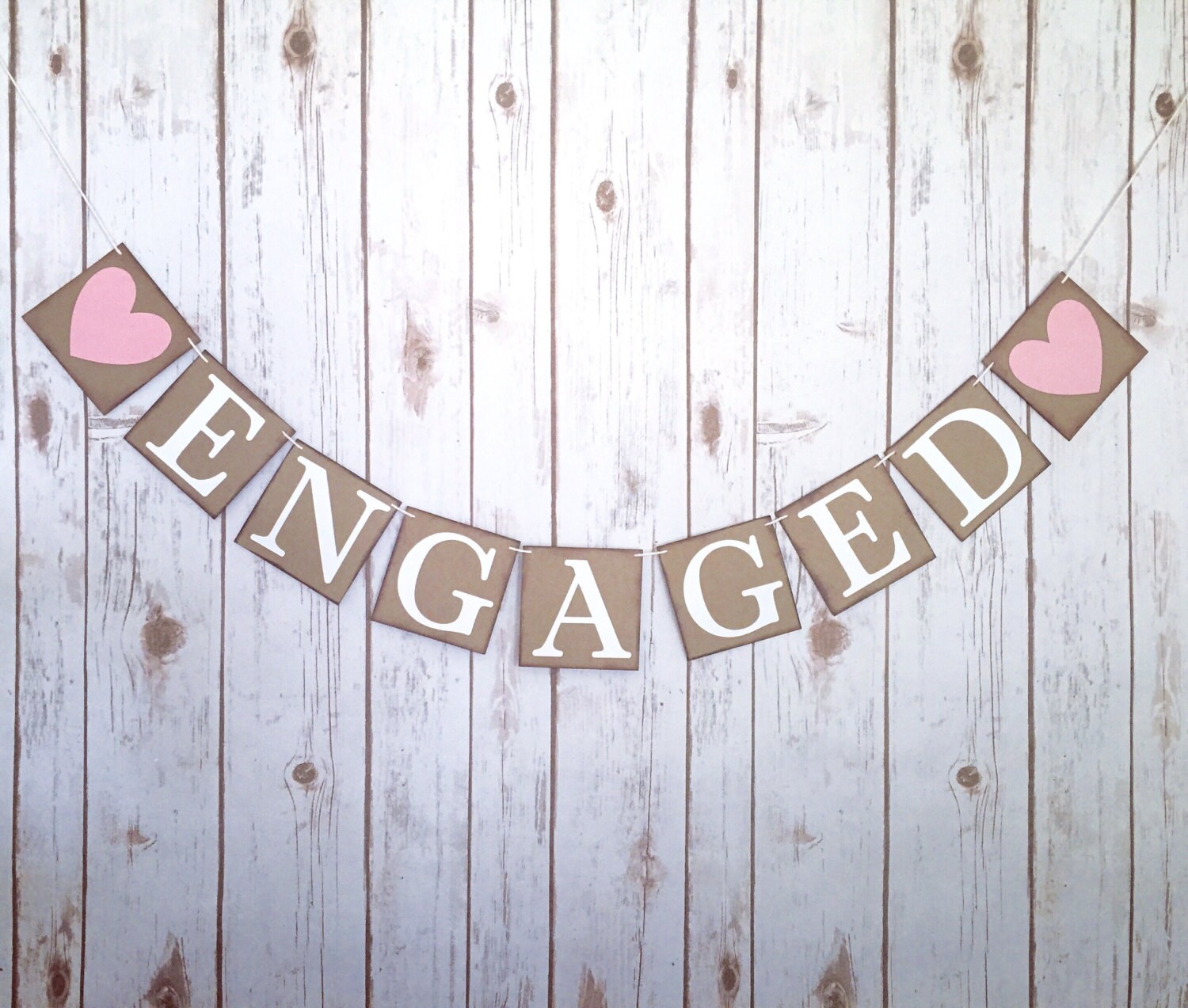 ENGAGED banner engaged sign engagement banner engaged photo