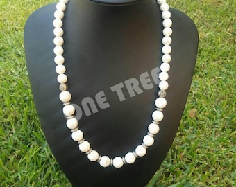 White Howlite Necklace
