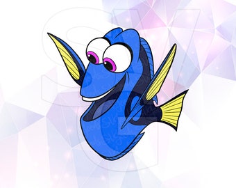 Finding Dory Nemo Marlin Layered SVG DXF Png Cut File Disney Cartoon Party Decorations Cricut Designs Silhouette Cameo Stencil Scrapbooking