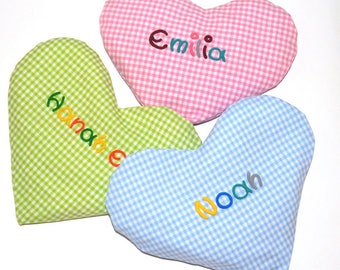 Personalized warmth pillow, baby grain pillow with name, baby Gift