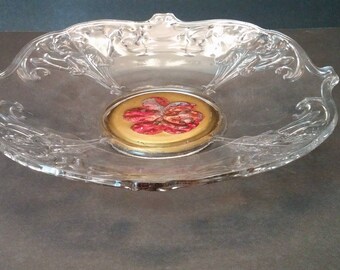 Goofus Glass Iris Pattern Bowl