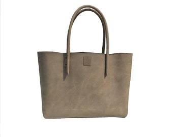 Big leather bag Shopper shopping bag used look handmade